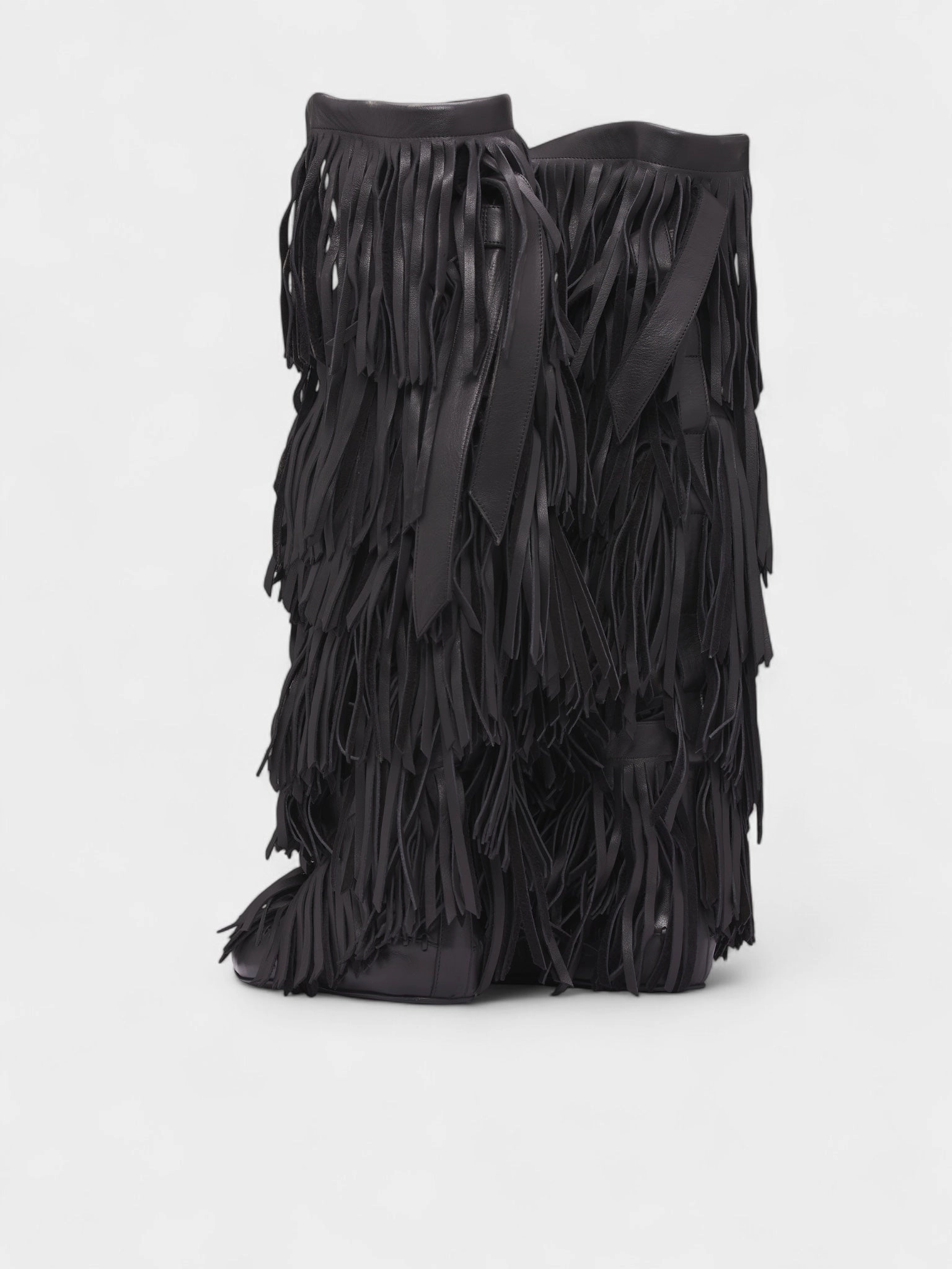 Legacy Chelsea Boots Black Aala Soft Fringe Boots (B0013364-LT170-BLACK)