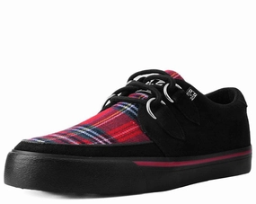 Sneakers With Best Arch Support Black Faux Suede & Plaid VLK Sneaker