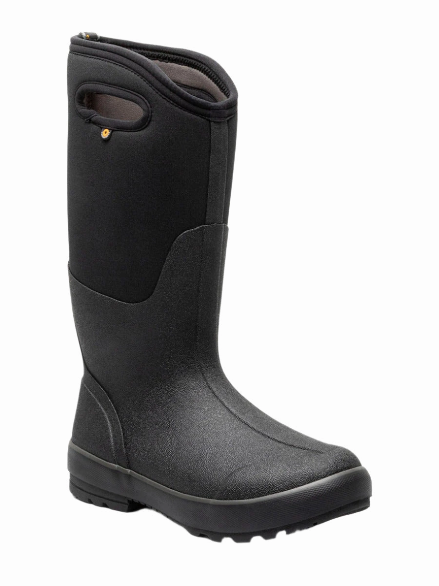 Bogs Women's Classic II Tall Waterproof Boot - Black Waterproof Slip Resistant Work Shoes
