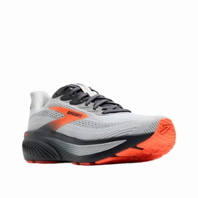 Cross Training Vs Shoes Brooks Men's Ghost 17 Dynamic Road Running Sneaker - Oyster Mushroom/Orange/Ebony