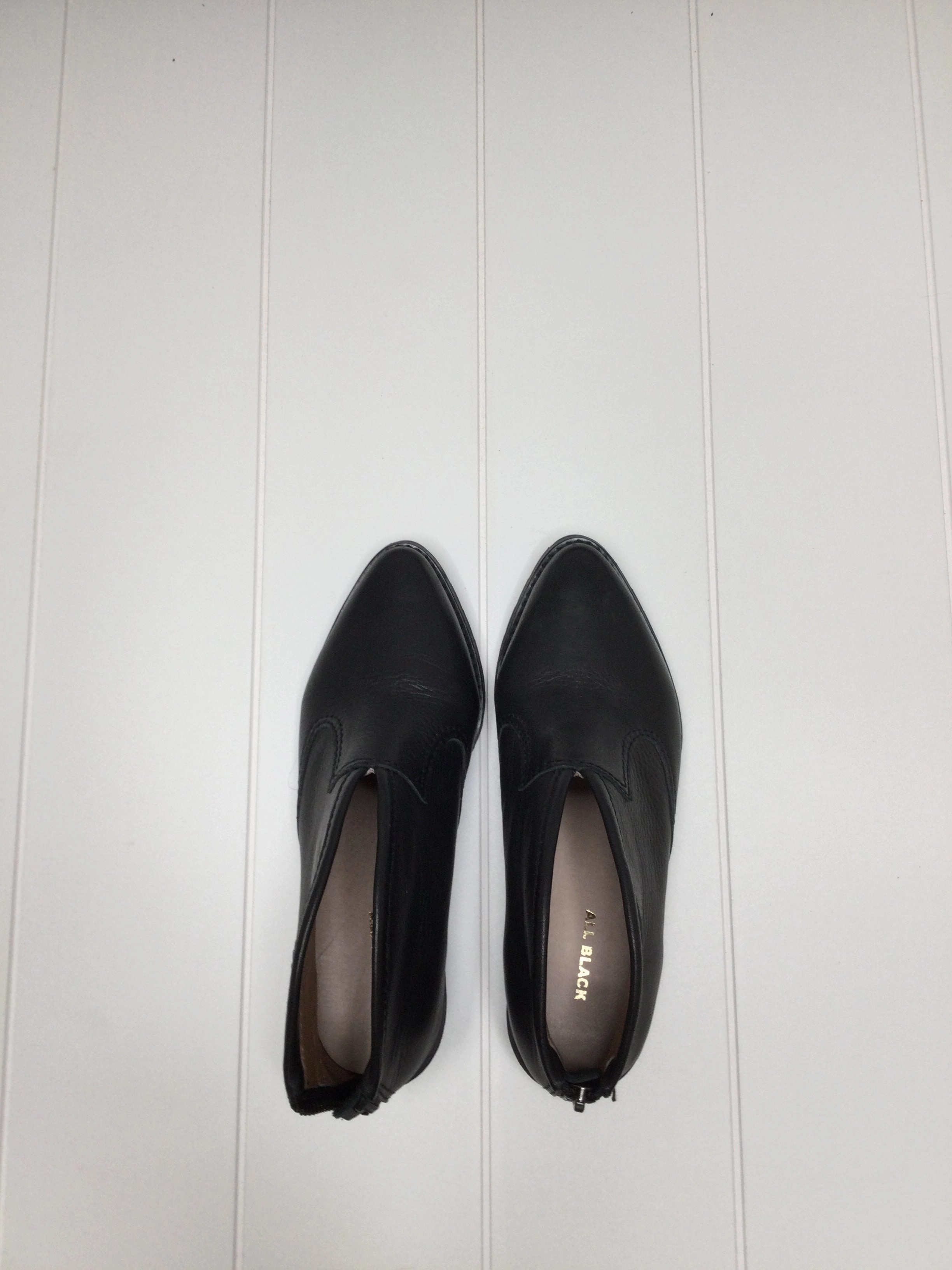 Boots Ankle Heels By All Black Size: 5 Sustainable Ankle Boots