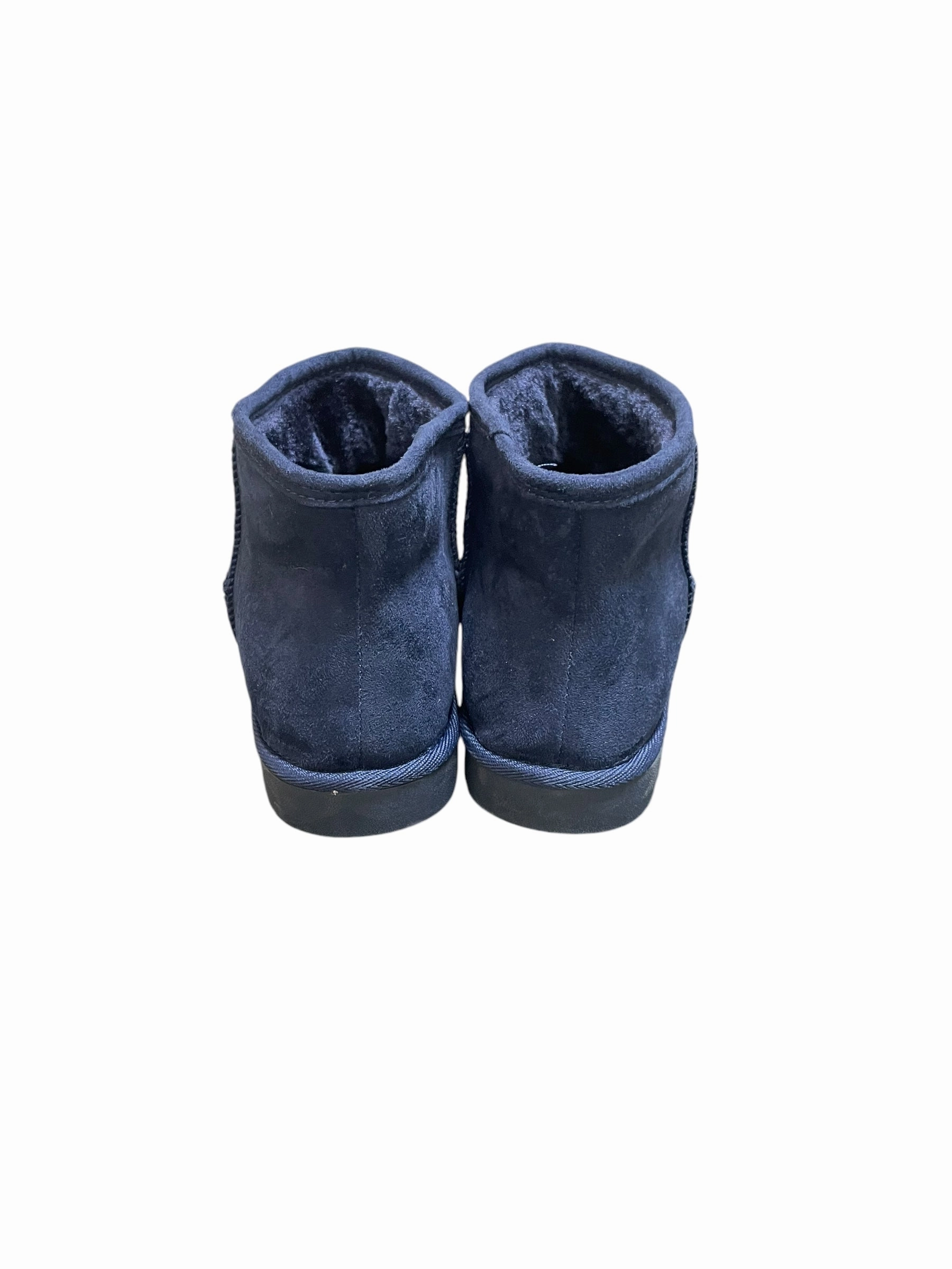 Wide Toe Box Ankle Boots Boots Ankle Flats By Arizona In Navy, Size: 8petite