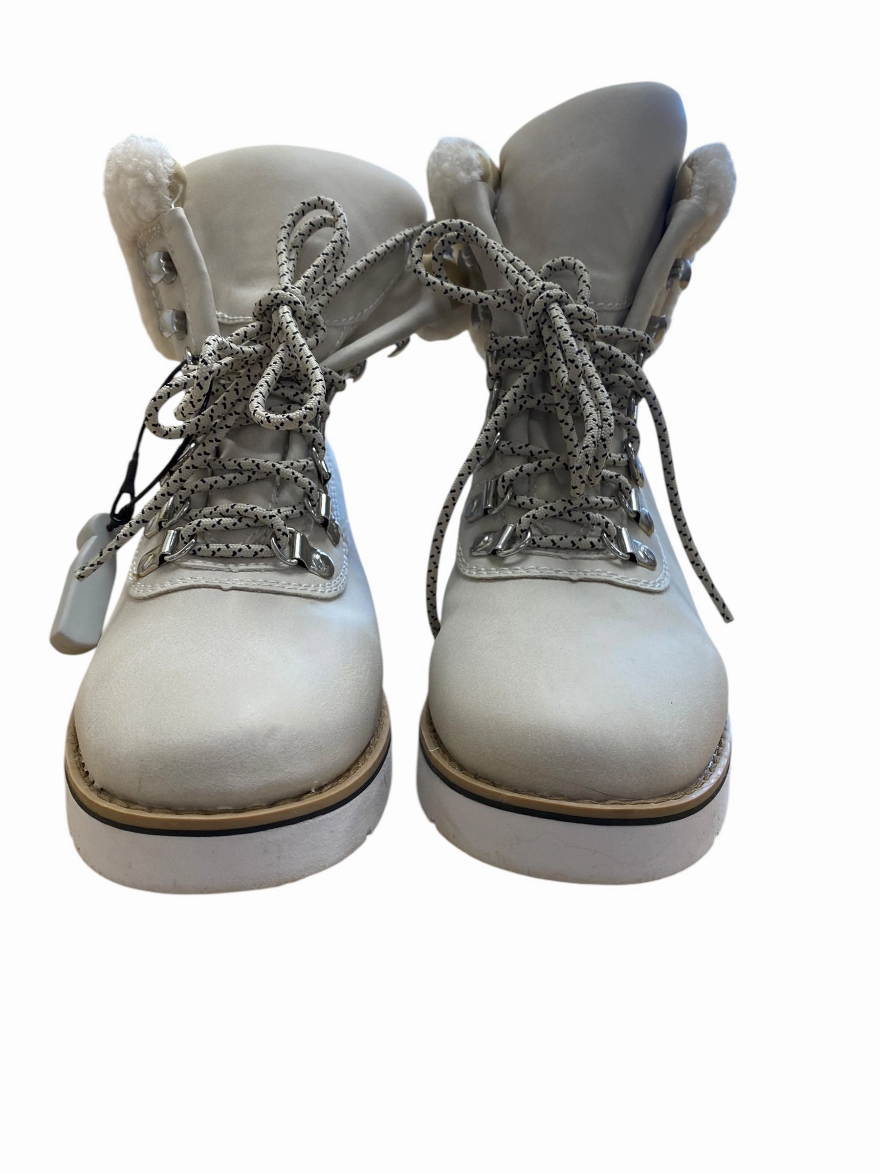 Boots Ankle Heels By Esprit In Cream, Size: 6.5 Animal Print Cowboy Ankle Boots