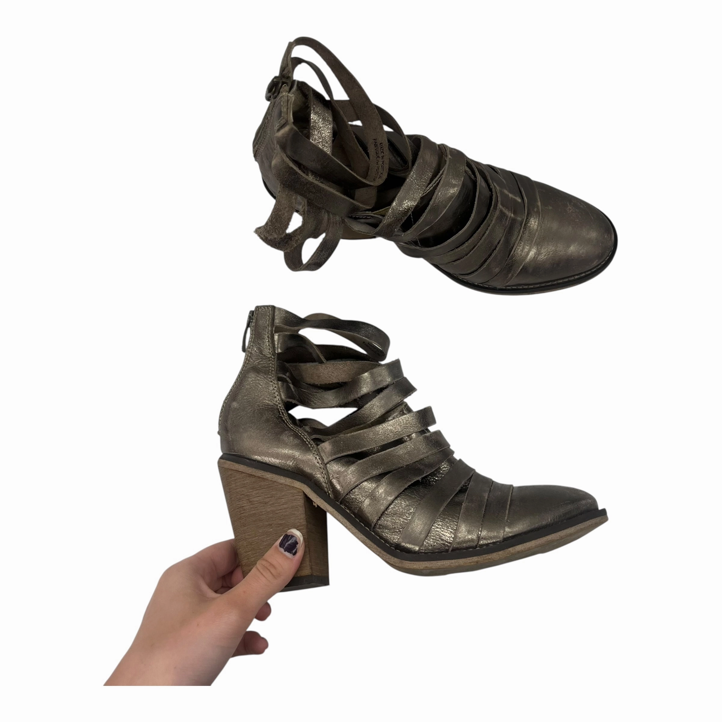 Ankle Boots With Rubber Sole Boots Ankle Heels By Free People In Tan, Size:7.5