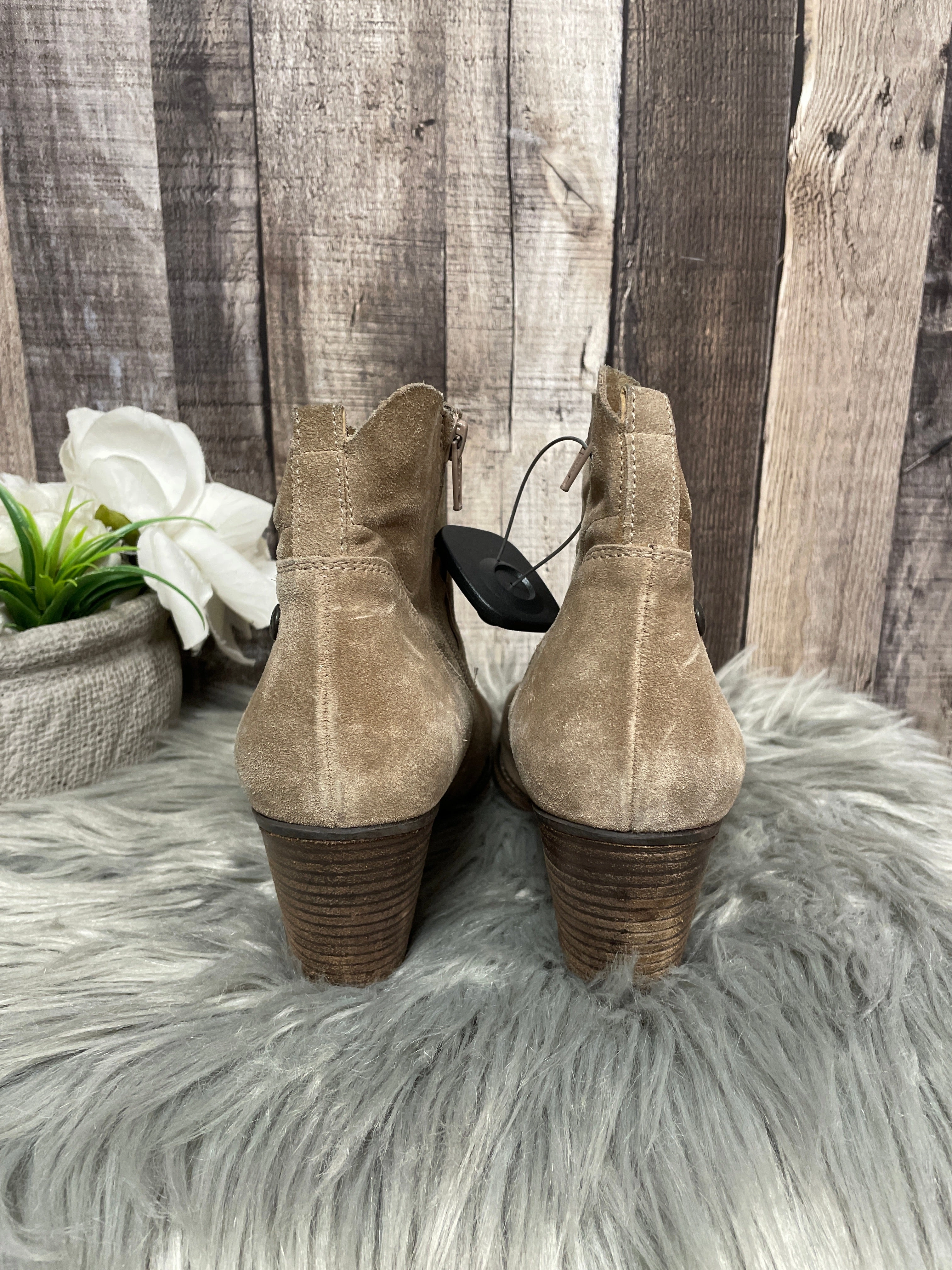 Fur Lined Boots Ankle Heels By Paul Green  Size: 8