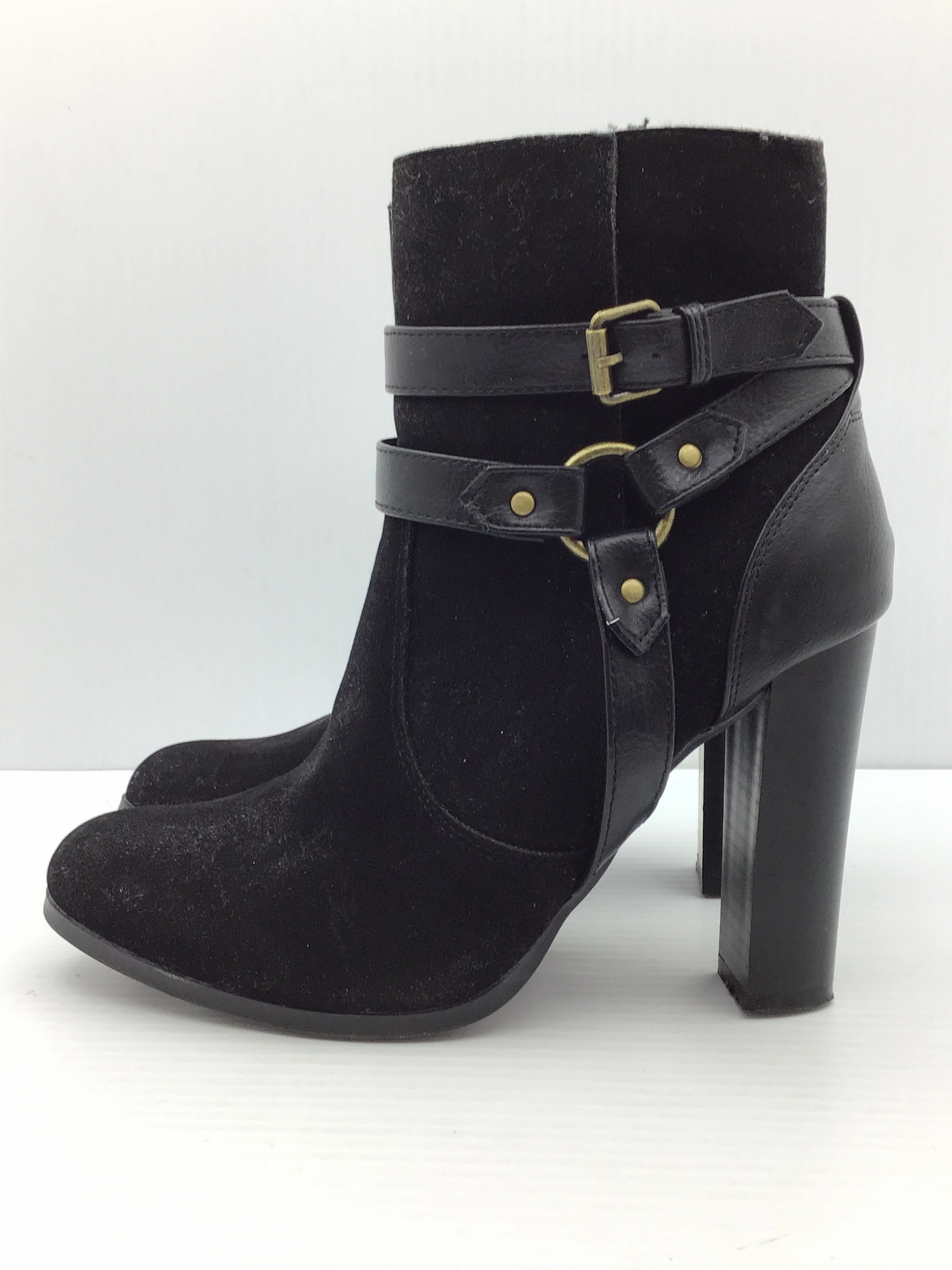 Boots Ankle Heels By Shoedazzle  Size: 7 Lace Up Open Toe Ankle Boots