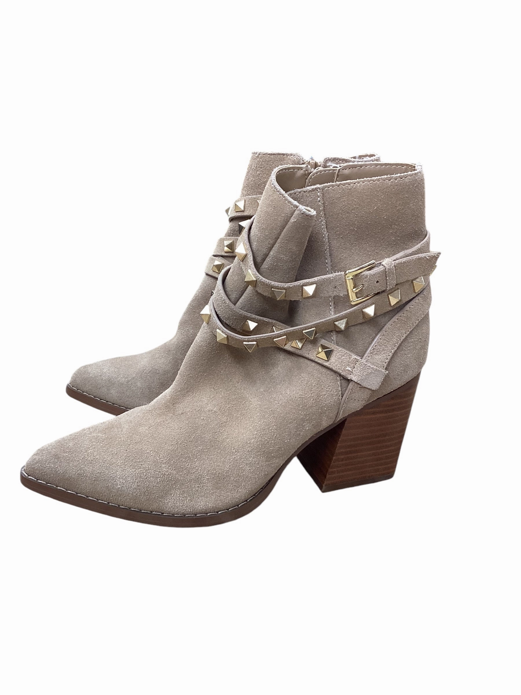 Ankle Boots With Glass Heel Boots Ankle Heels By Steve Madden In Tan, Size: 10