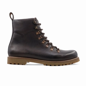 Sand In My Boots Festival 2025 Hecla - Men's Dark Brown Pebble Grain Leather Boot