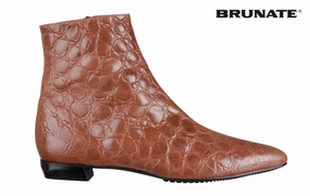 2025 Ankle Boots Br Cognac