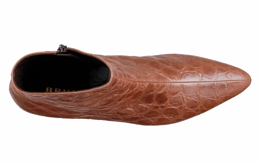 Ankle Boots High Br Cognac