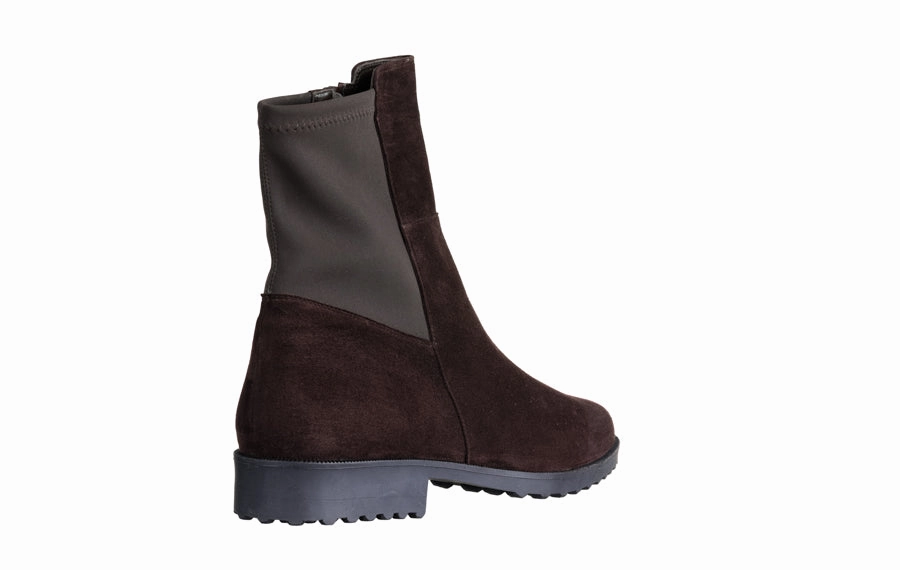 Br Glove Brown Chunky Lace Up Ankle Boots