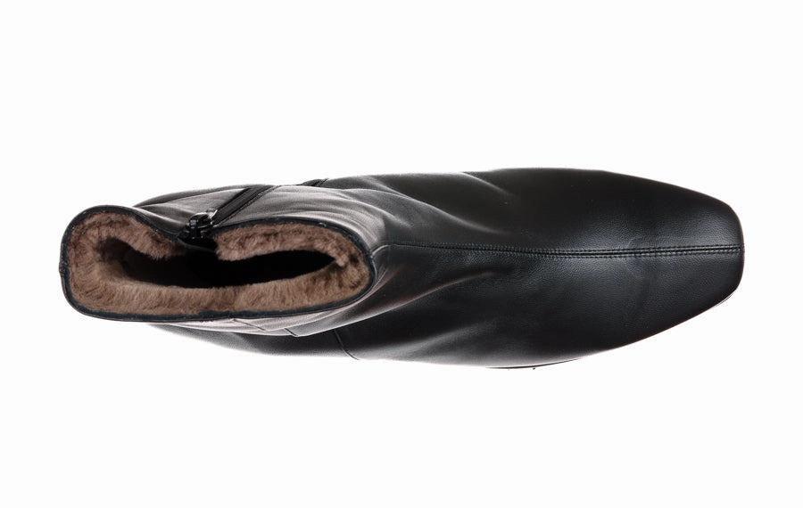 Br Moss Leather Ankle Boots With Leggings And Dress