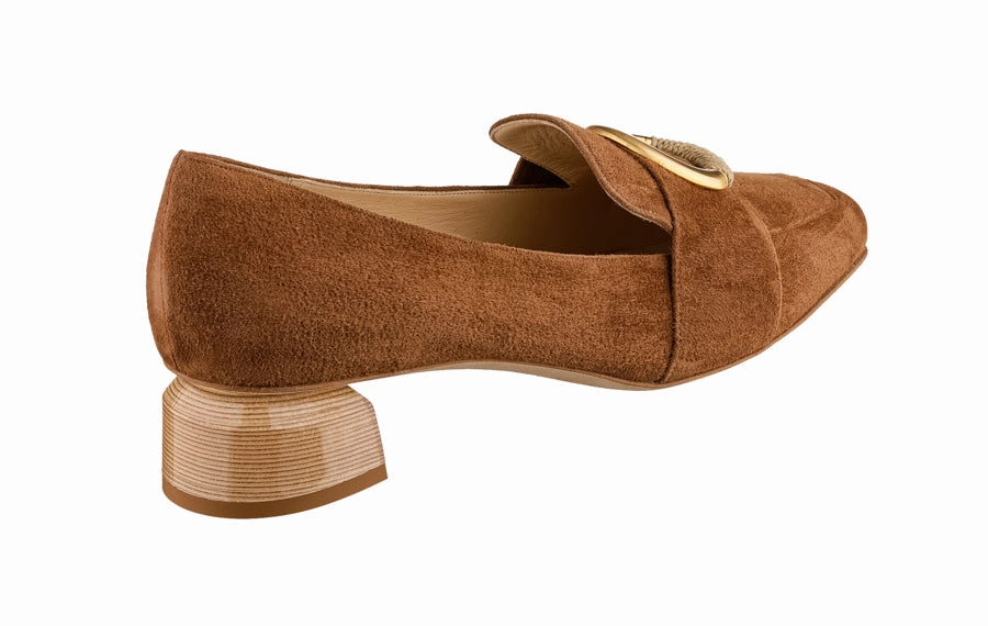 Logo Flat Shoes Br Poshmoc Tan
