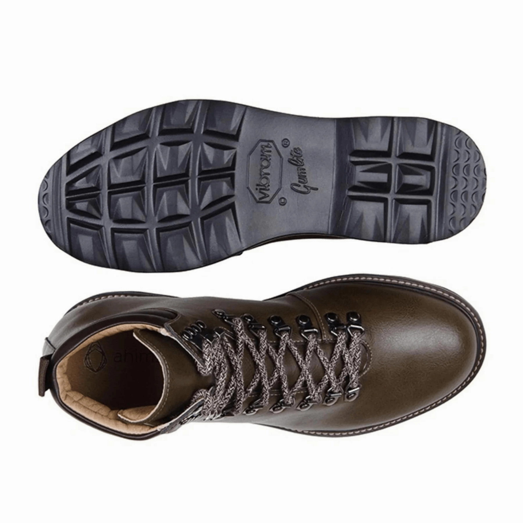 Hiking Boots Rub Ankle Bone 'Jeffery' Unisex Boots by Ahimsa - olive