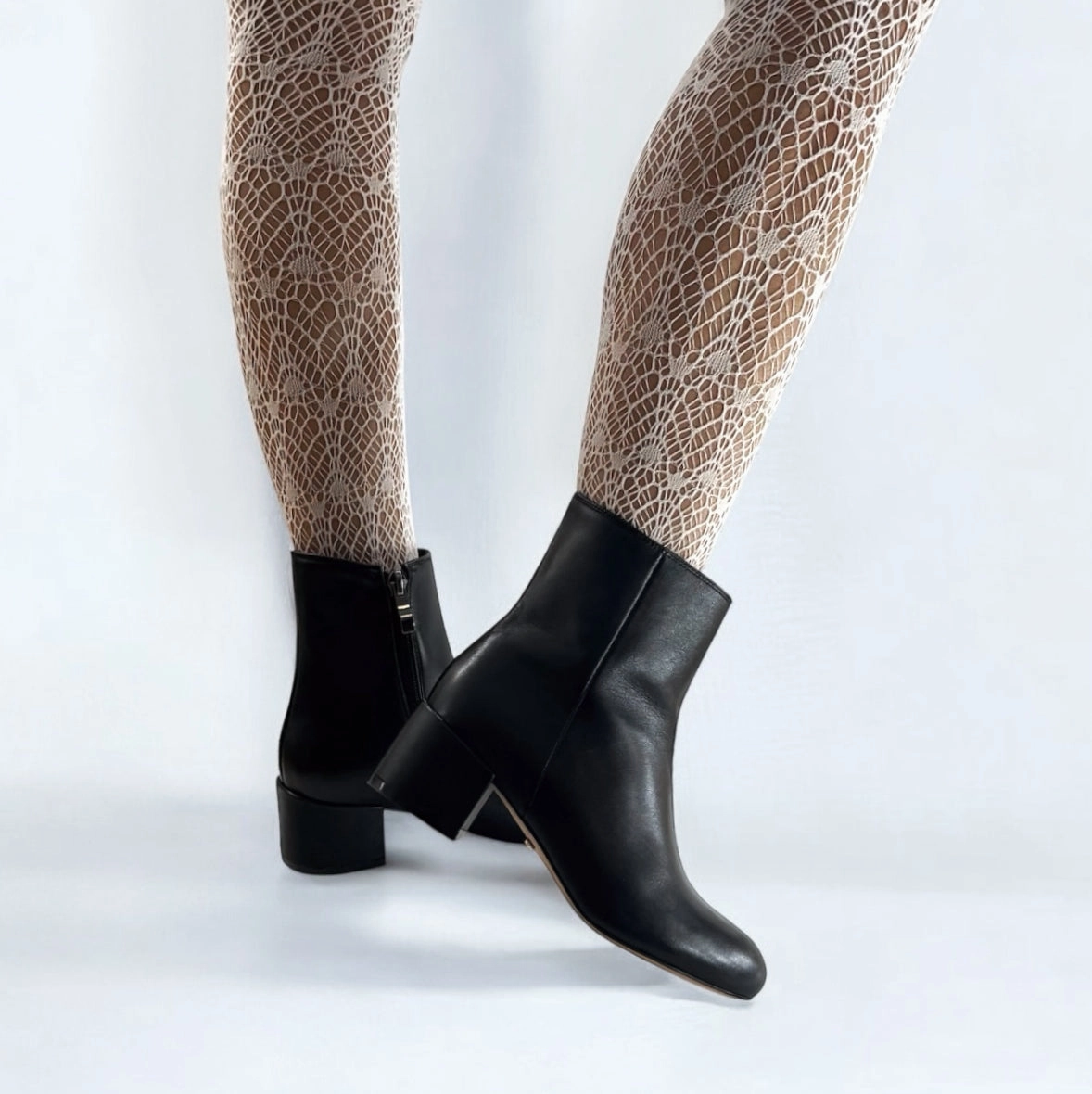 *AMATA - classic black ankle boots Soft Ankle Boots