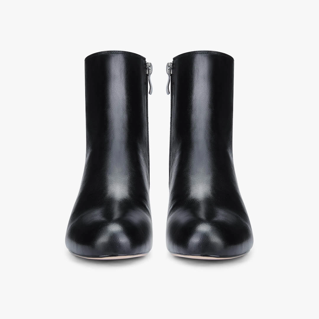 Shearling Ankle Boots *AMATA - classic black ankle boots