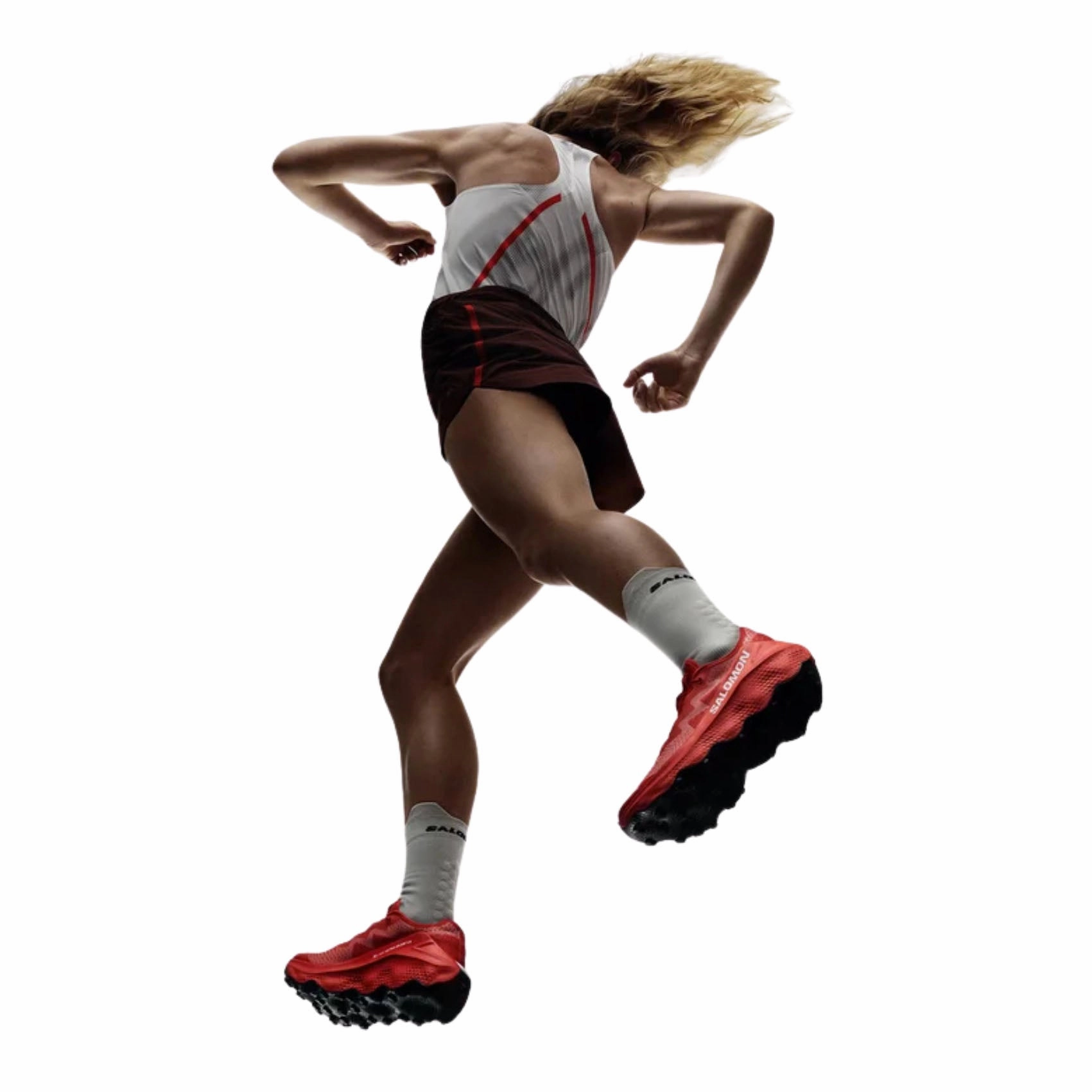 Unisex Salomon S/Lab Ultra Glide 1.5 Trail Running Shoes On Asphalt