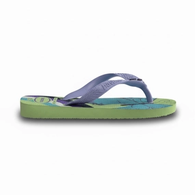 White Wedge Flip Flops Havaianas Girl's Fantasy citronela/lilac breeze