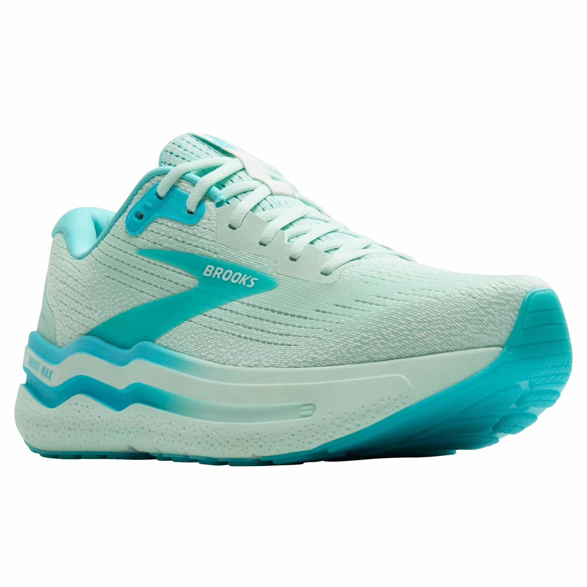 Brooks Men's 110431 451 Ghost Max 2 Honey Dew Blue White Cushion Neutral Running Shoes Energen Lux Running Shoes