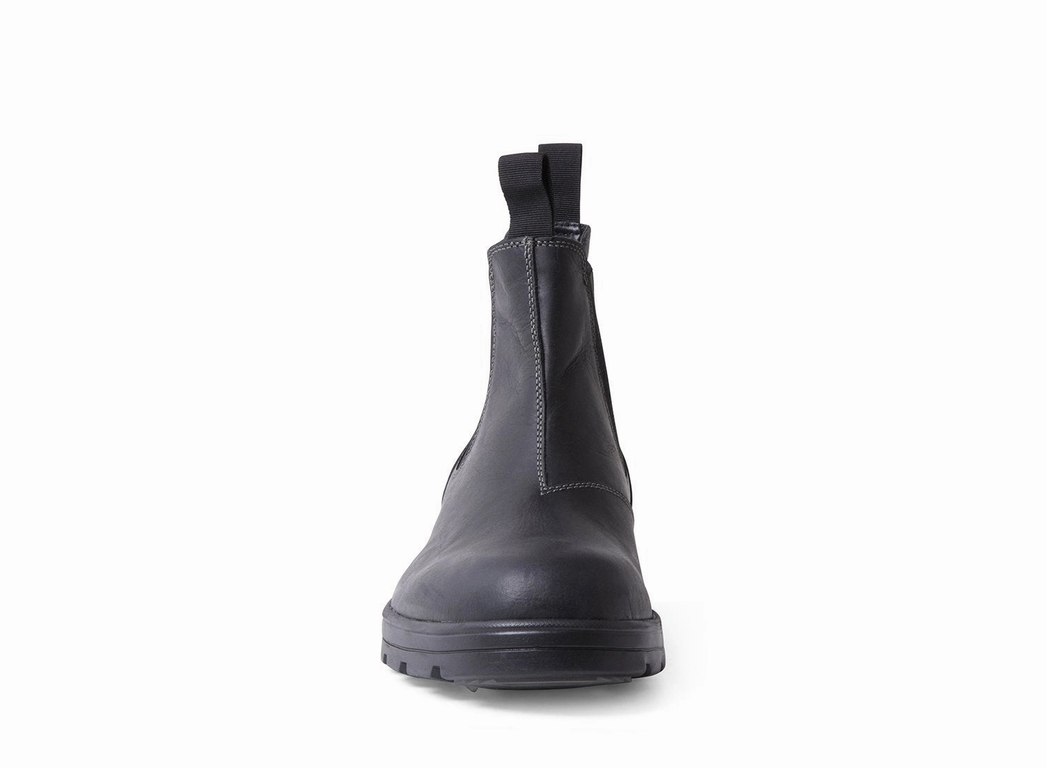 BUILDER BLACK LEATHER Best Waterproof Chelsea Boots