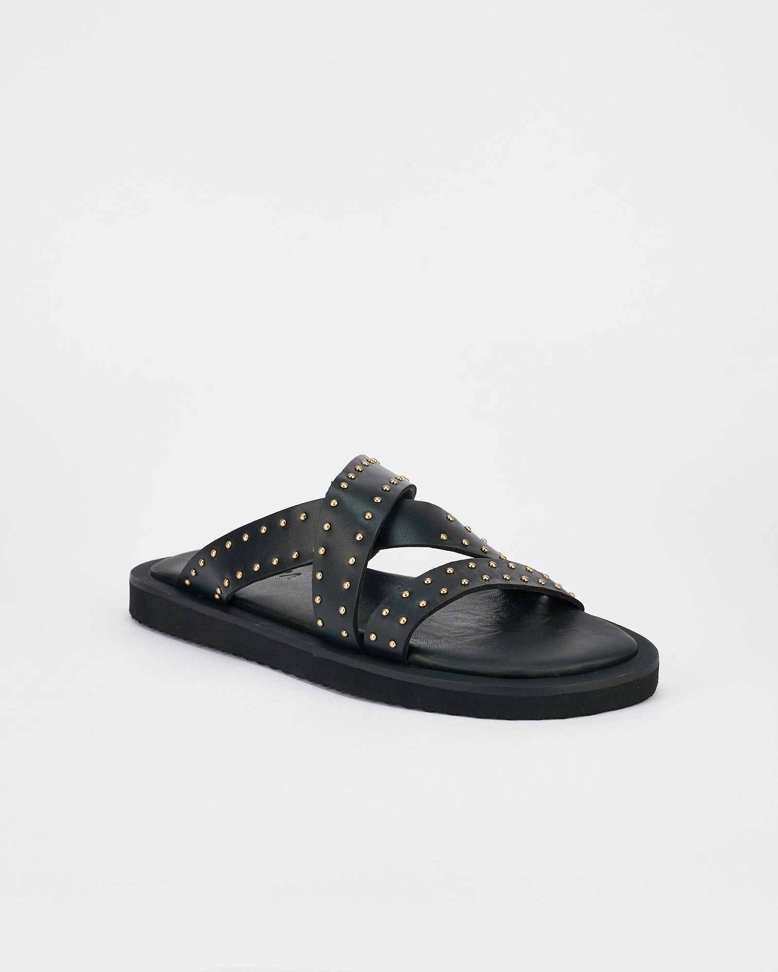 Slippers Bottle Opener Capri Footbed Black / Gold