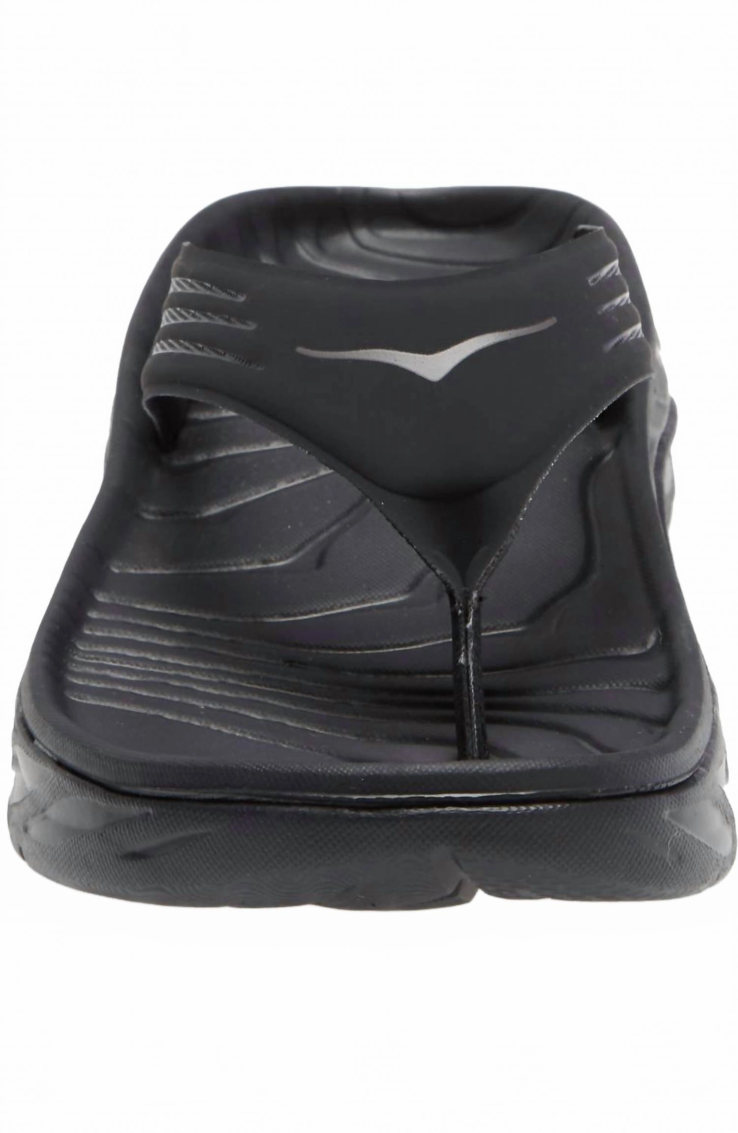 Men's Ora Recovery Flip Flop In Black/dark Gull Grey Volatile Wedge Flip Flops