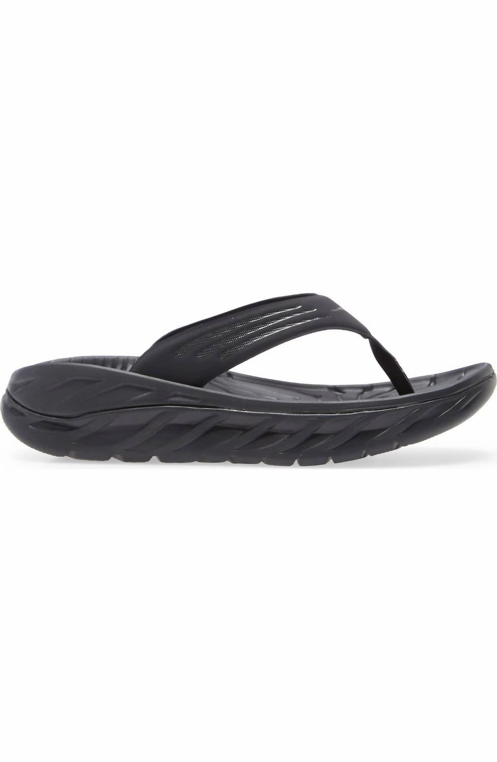 Men's Ora Recovery Flip Flop In Black/dark Gull Grey Urban Beach Flip Flops