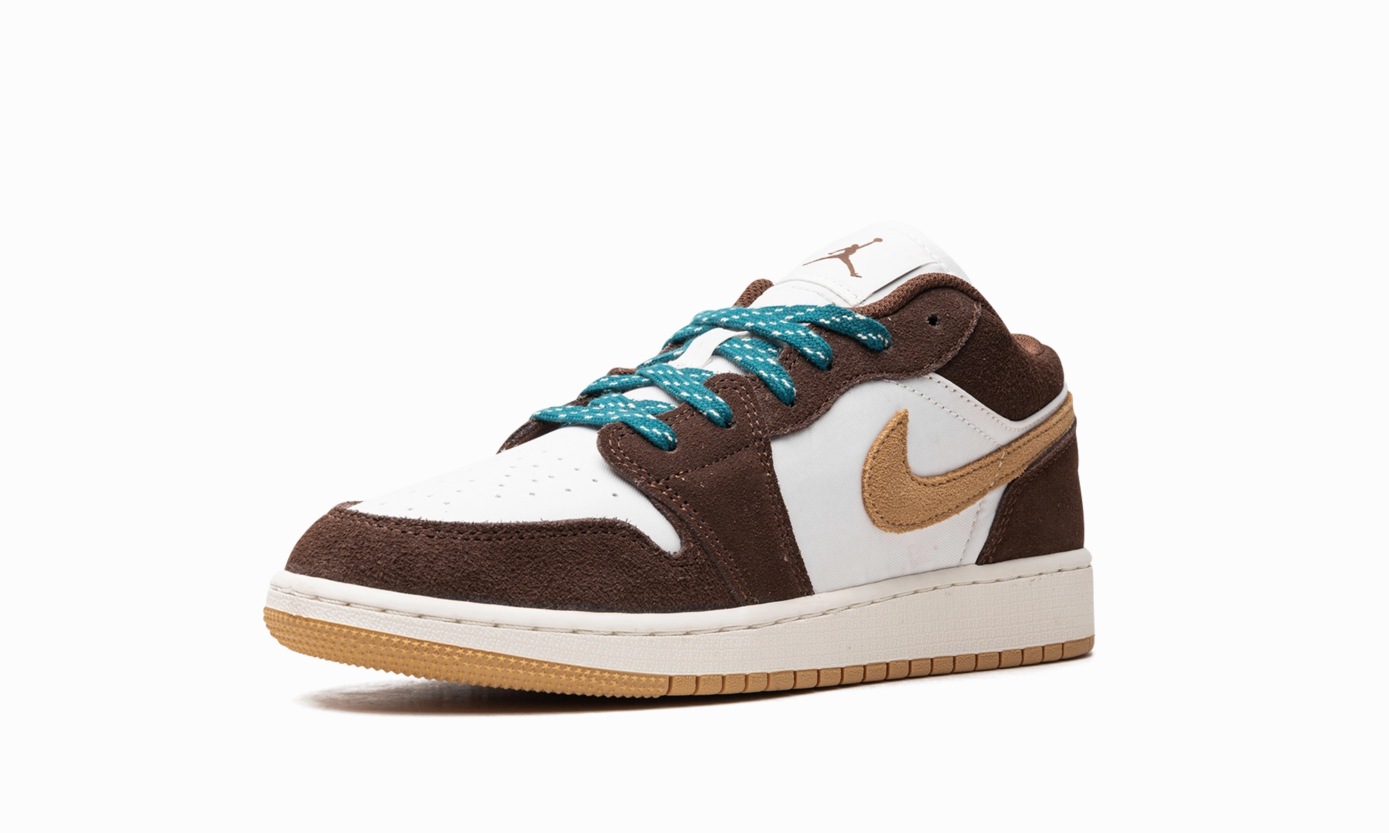 Air Jordan 1 Low GS "Cacao Wow" Basketball Shoes With Colorful Bottom