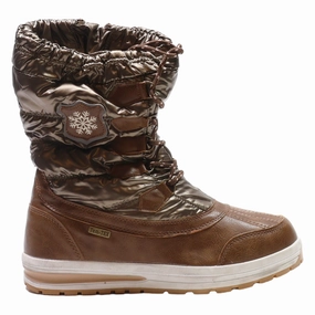 Columbia Moritza Shorty Snow Boot TEN-TEX Snow Boots Gold Synthetic Womens UK 7