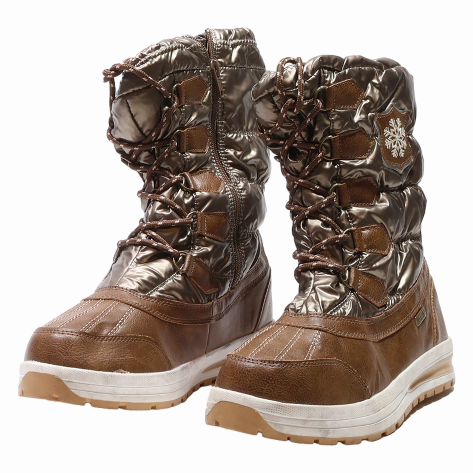 Cat And Jack Snow Boots TEN-TEX Snow Boots Gold Synthetic Womens UK 7