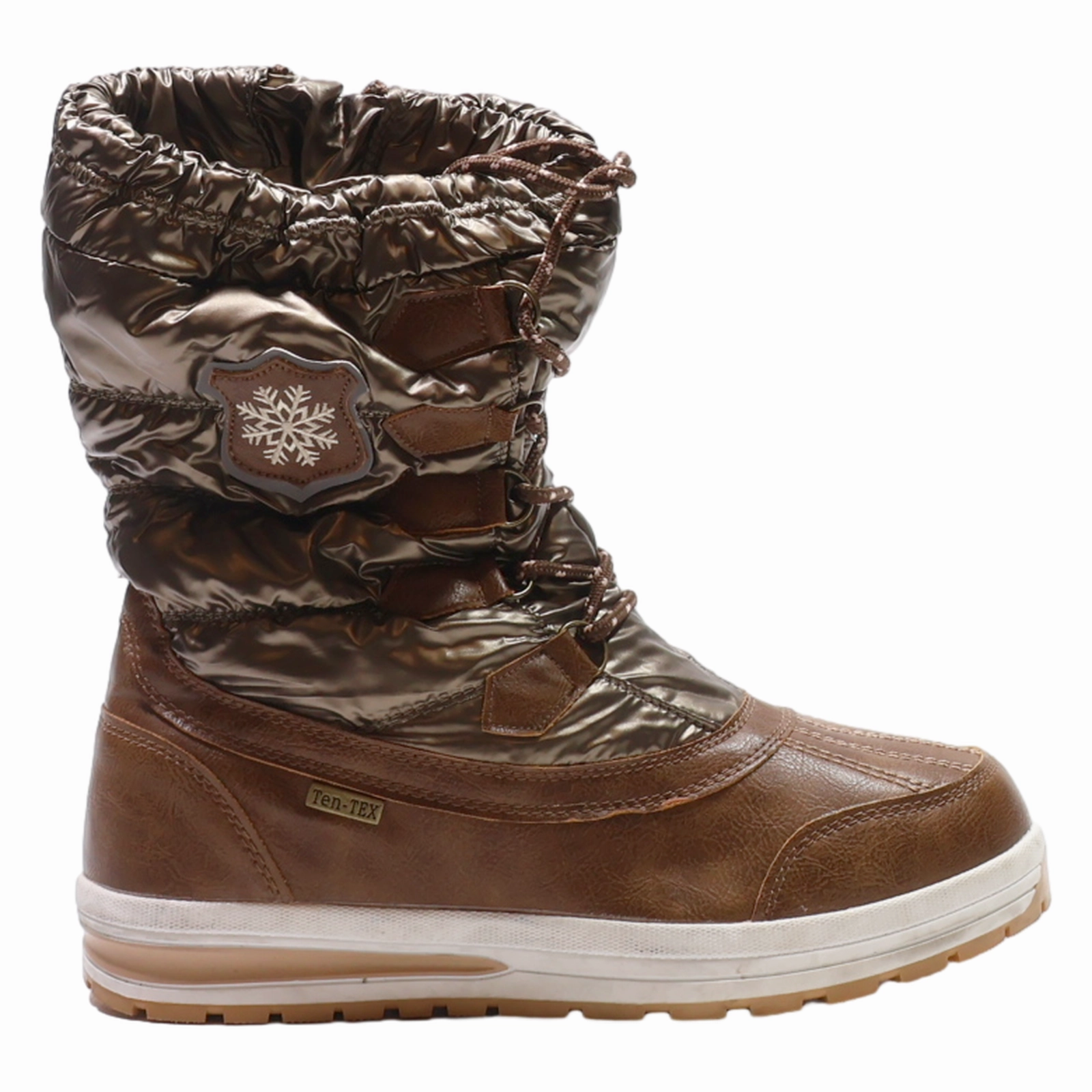 TEN-TEX Snow Boots Gold Synthetic Womens UK 7 Arctiv8 Snow Boots