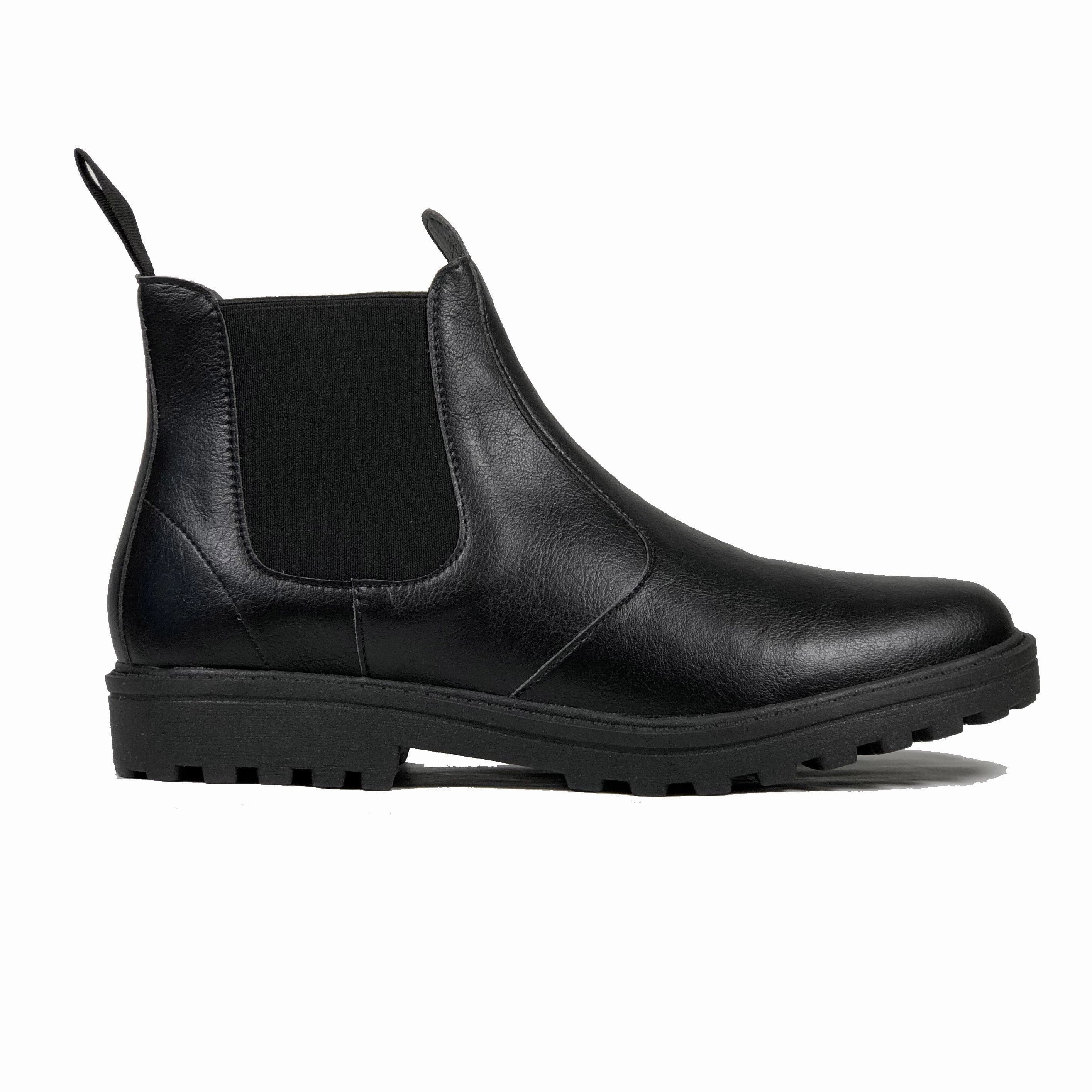 Chelsea boot - vegan school shoe by Vegan Style - black Everyday Chelsea Boots