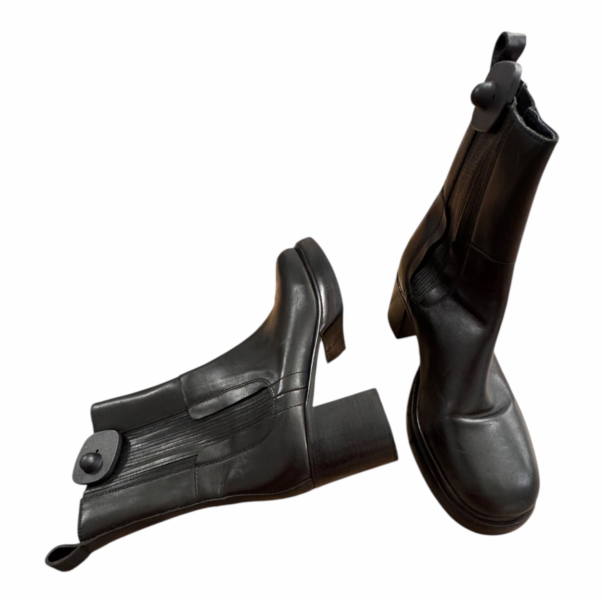 Chelsea Boots For Fall Boots Ankle Heels By Free People In Black, Size:10