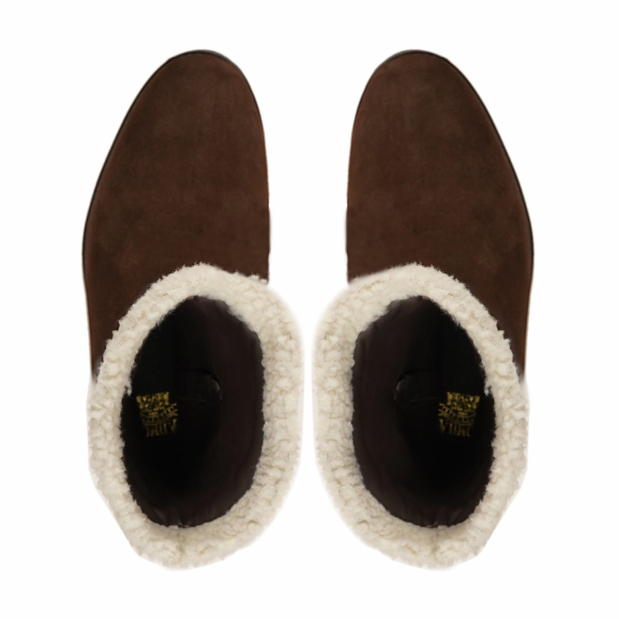 Ankle Boots With 3 Inch Heel Pueblo - Ladies Birch Brown Kid Suede Ankle Boot