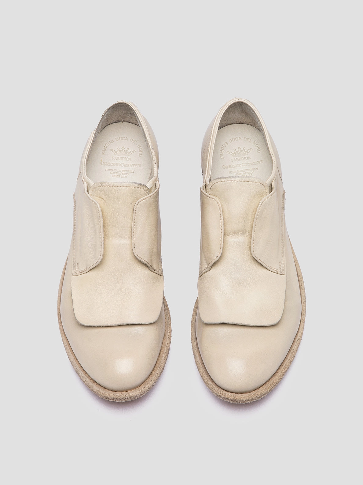 LEXIKON 550 - White Leather Derby Shoes Lace Up Shoes Means