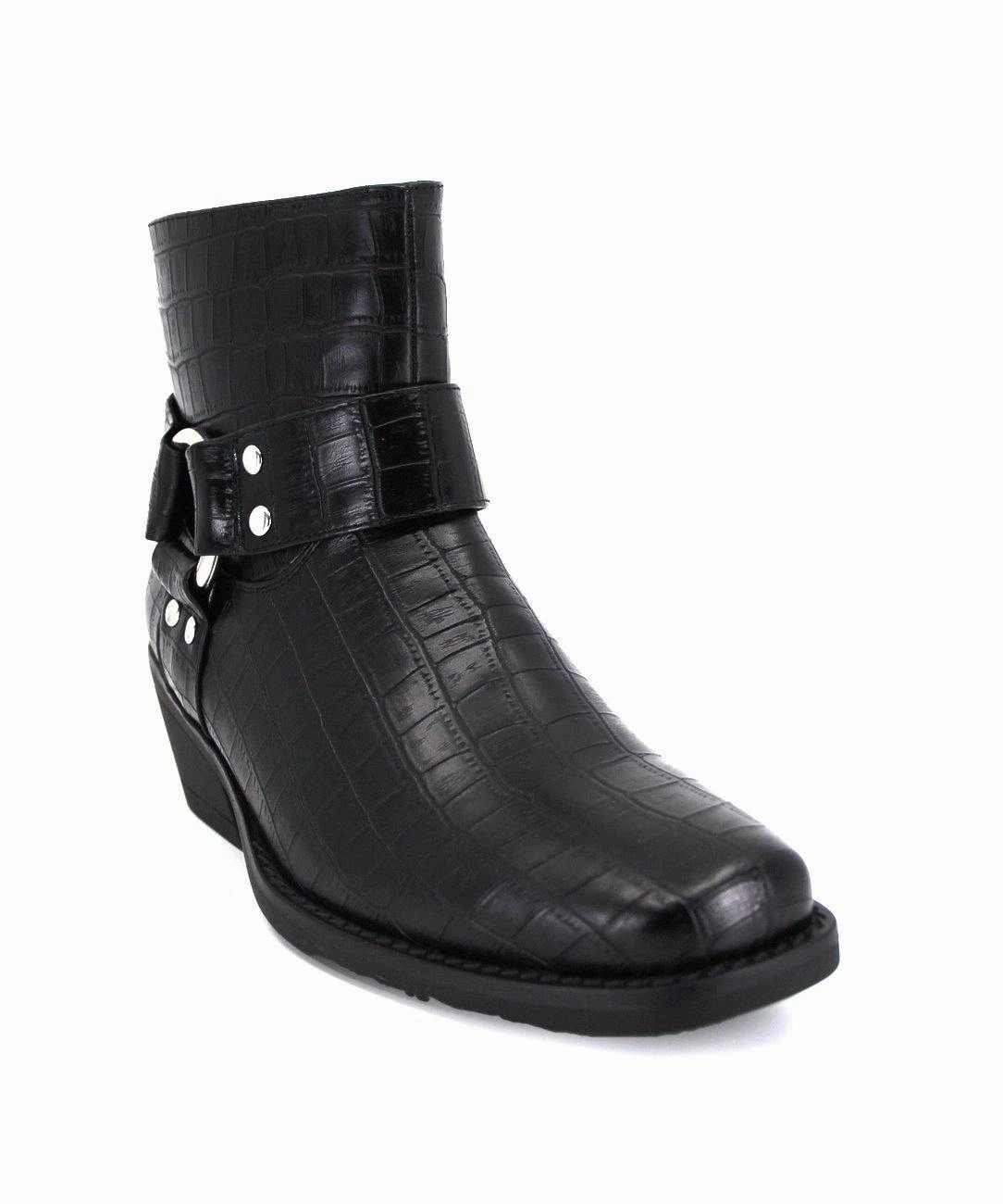 Velez Black Croc *FINAL SALE* Tahari Ankle Boots
