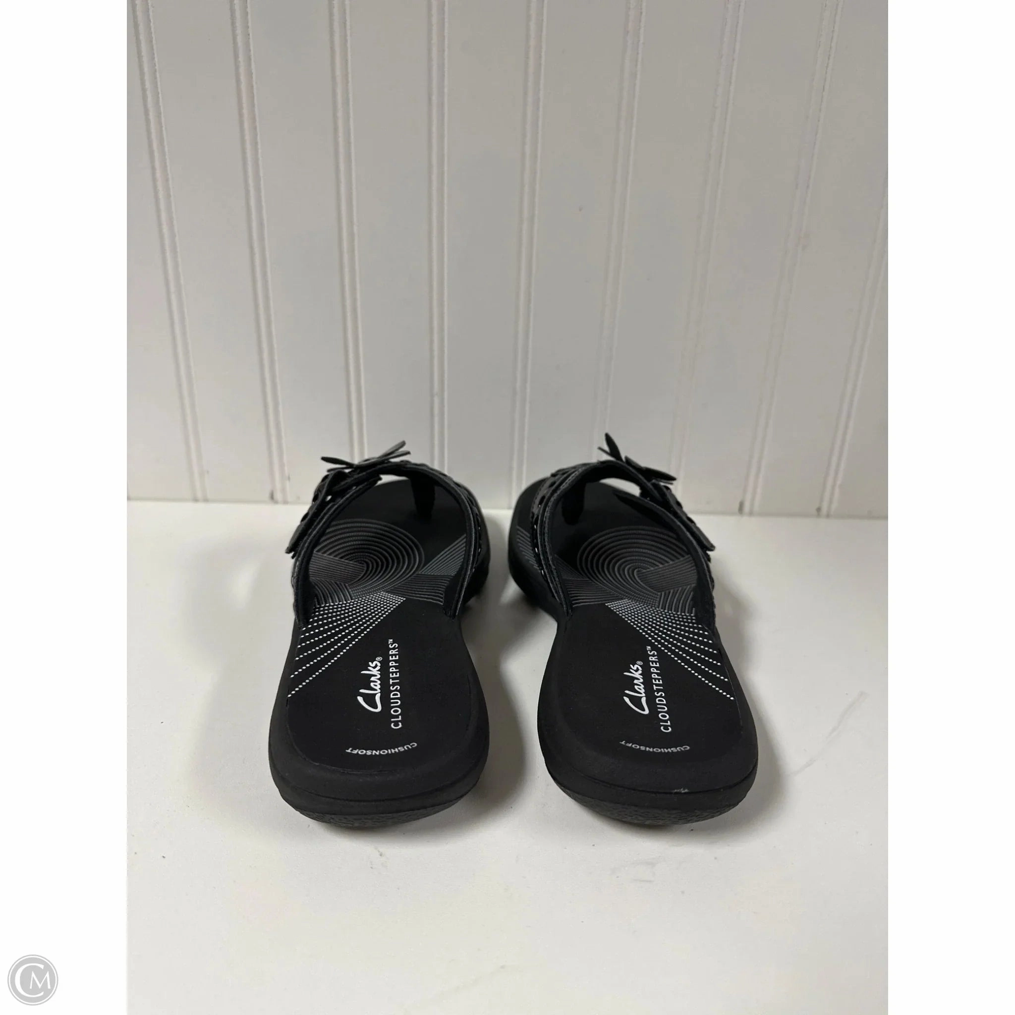 Kids Flip Flops Sandals Flip Flops By Clarks In Black, Size: 7
