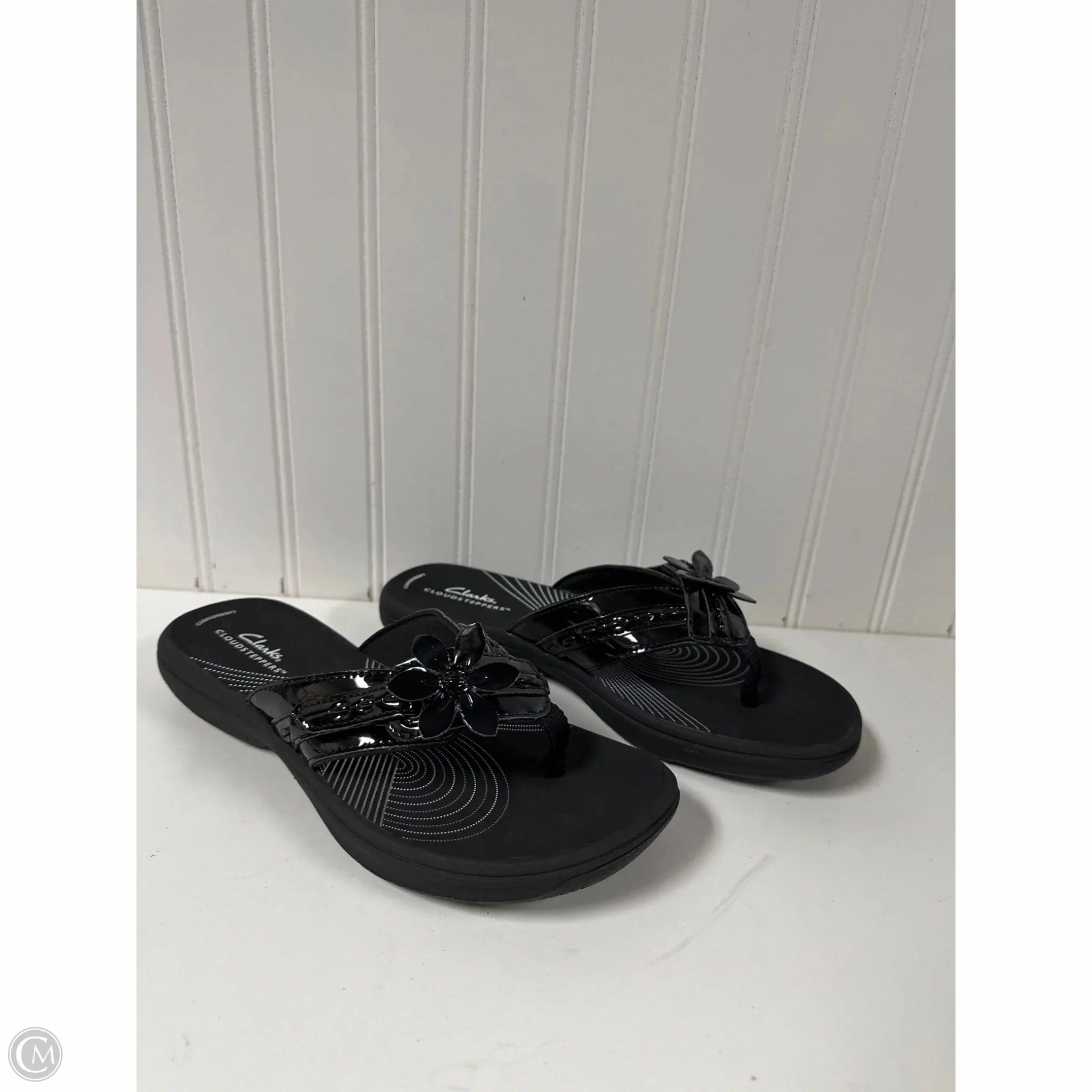 Flip Flops Called Thongs Sandals Flip Flops By Clarks In Black, Size: 7