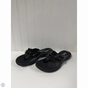 Sandals Flip Flops By Clarks In Black, Size: 7 Man In Flip Flops