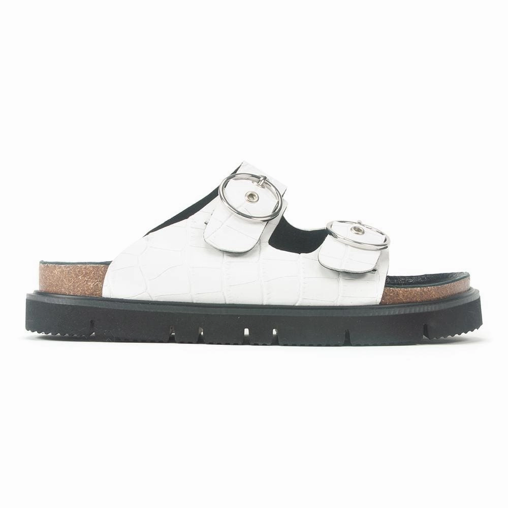 Circle Buckle Lowform Sandal Wedding Sandals Flat