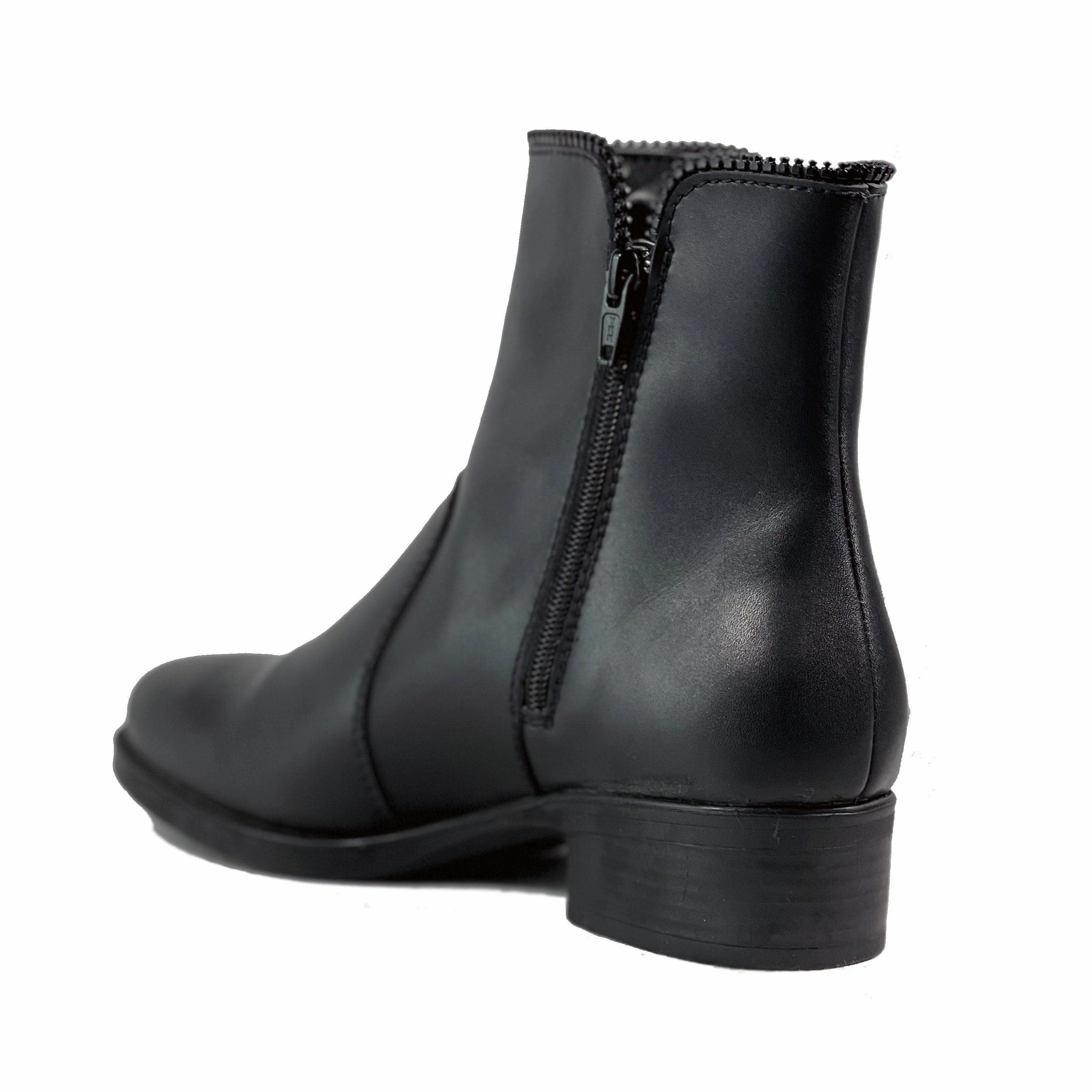 'Amelie' vegan-leather ankle boot by Zette Shoes - black Italian Chelsea Boots