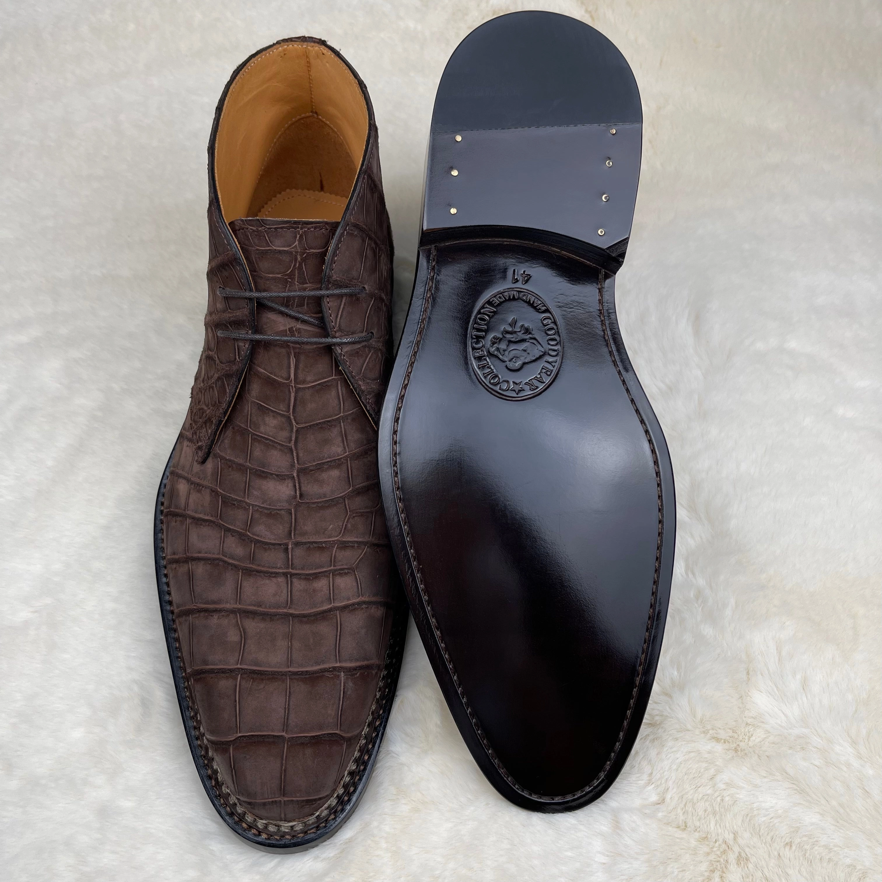 Wearing Chelsea Boots With Skinny Jeans Preorder Crocodile Shoes Men's Sanded Crocodile Leather Chelsea Boots Without Norweign Stitch