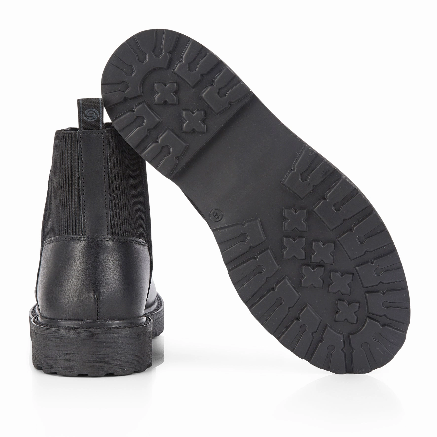 Hiking Boots With Best Ankle Support Claridge Leather Lace up Boots - Black