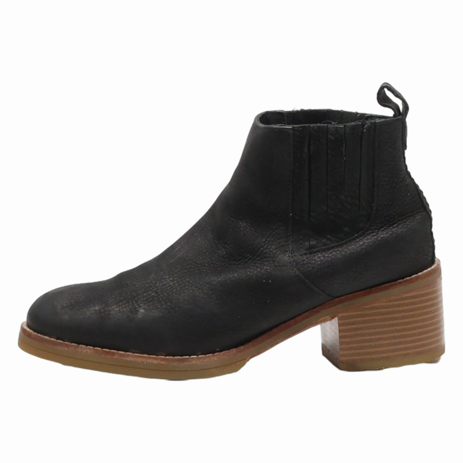 CLARKS Chelsea Boots Black Leather Womens UK 6.5 Comfortable Chelsea Boot