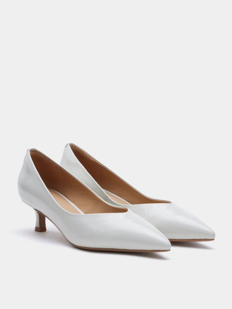 Patrick Star In High Heels Claudia Embossed Pointed Toe Heels