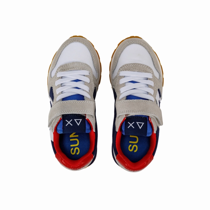 Hot Wheels Sneakers Sun68 sneakers da ragazzo Jaki Tricolors Kid Z33312K 0107 bianco-navy blue