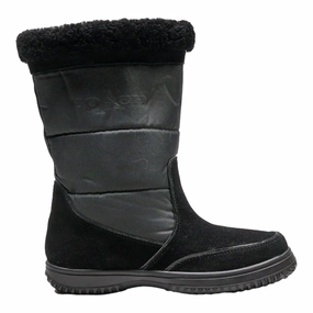 Coleman Snow Boots COACH Snow Boots Black Synthetic Womens UK 6.5