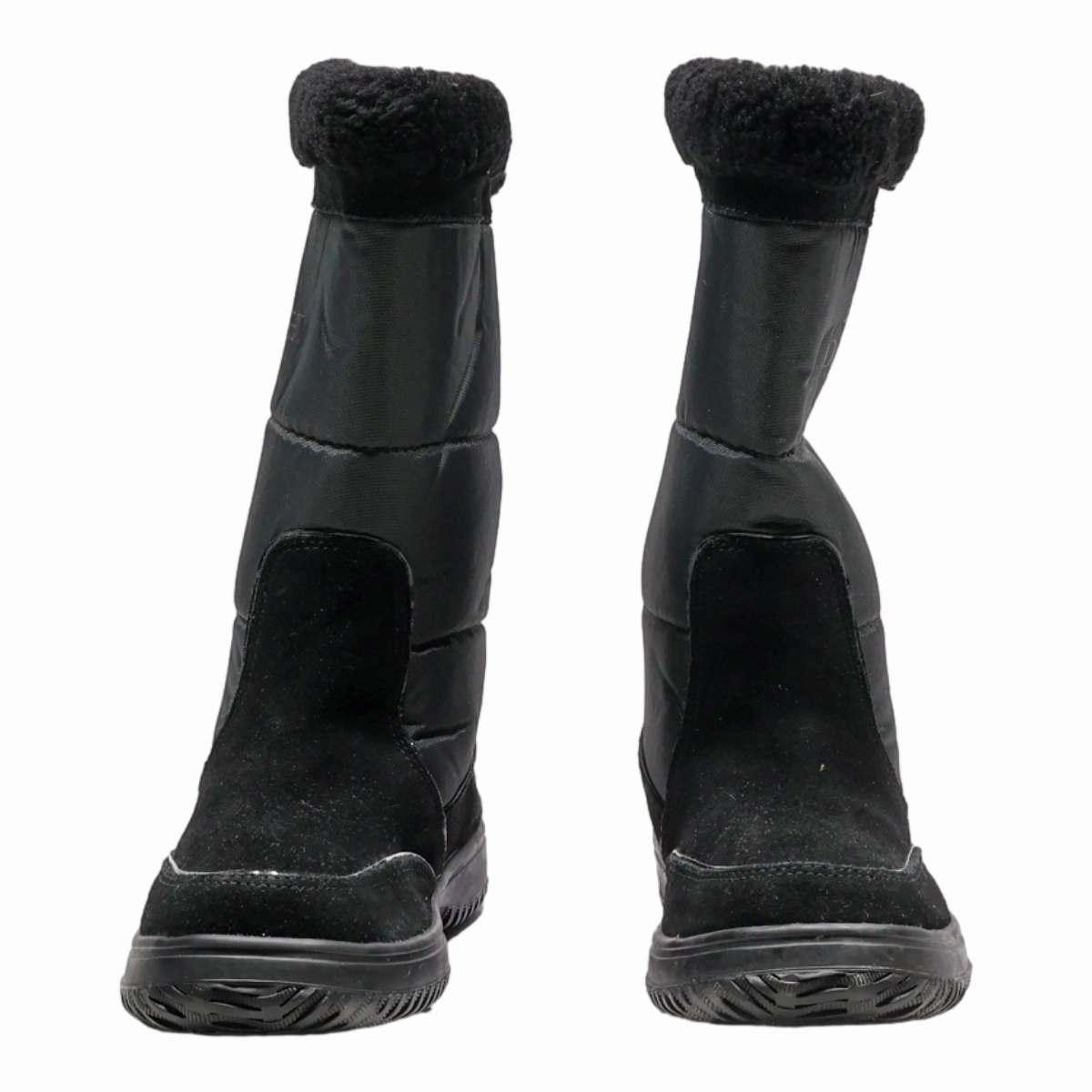 Snow Boots With Built In Ice Grips COACH Snow Boots Black Synthetic Womens UK 6.5