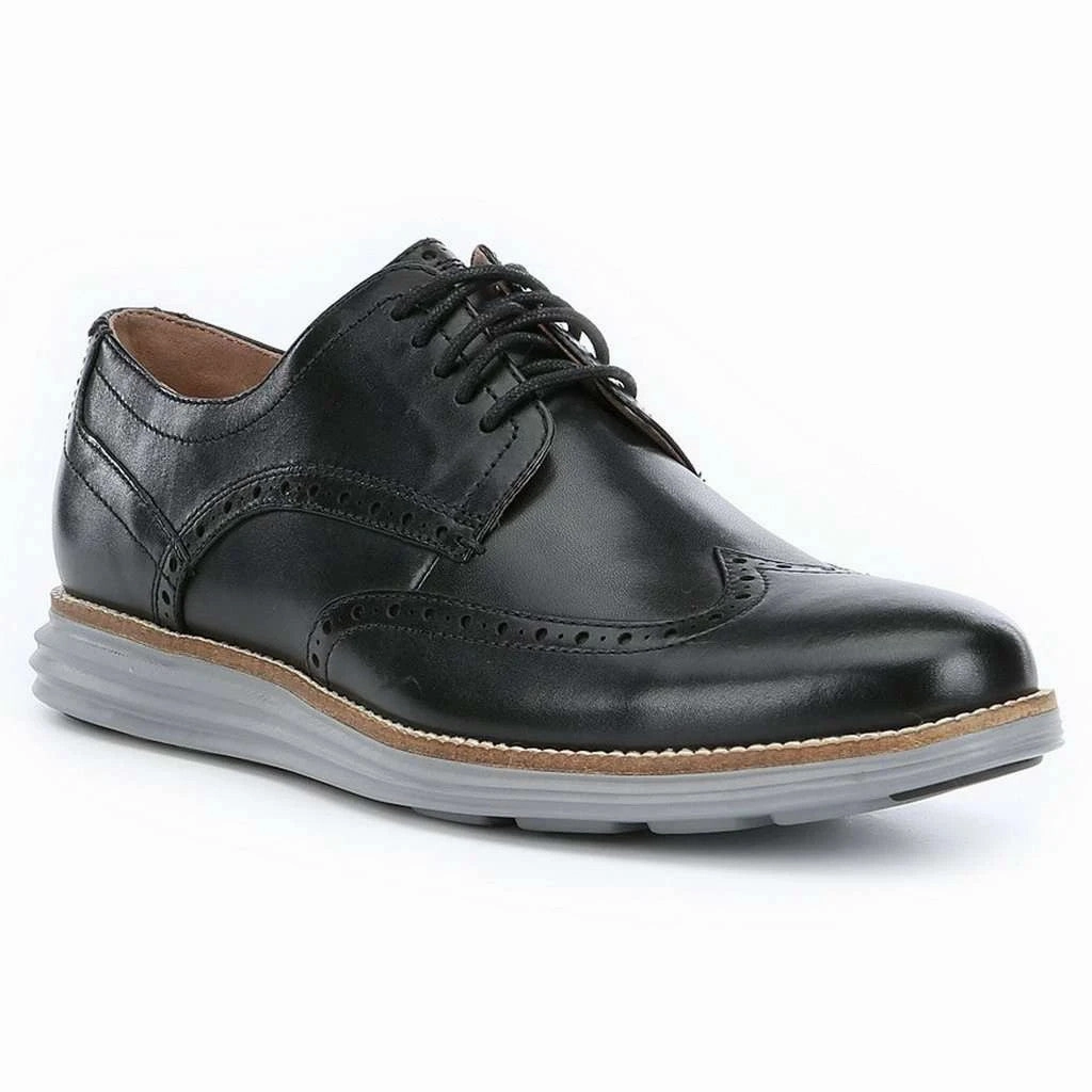 Cole Haan Men's Original Grand Wingtip Oxford - Black Hiker Cold.rdy Hiking Boots