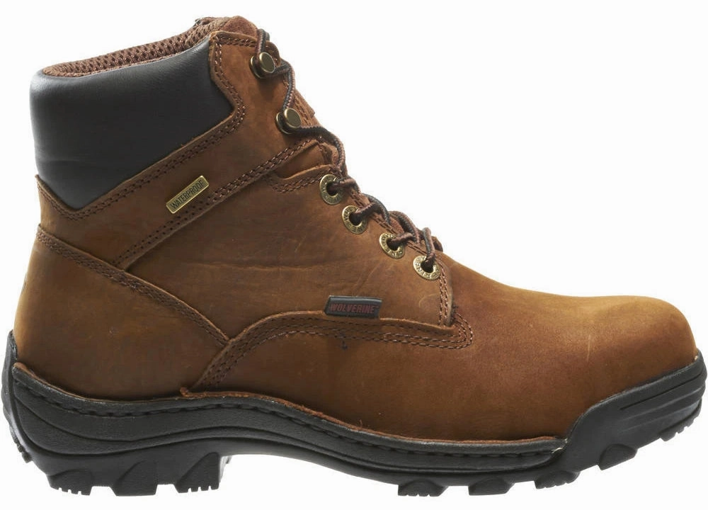 Wolverine Men's Durbin Waterproof 6" Steel-Toe Work Boot Best Walking Work Boots
